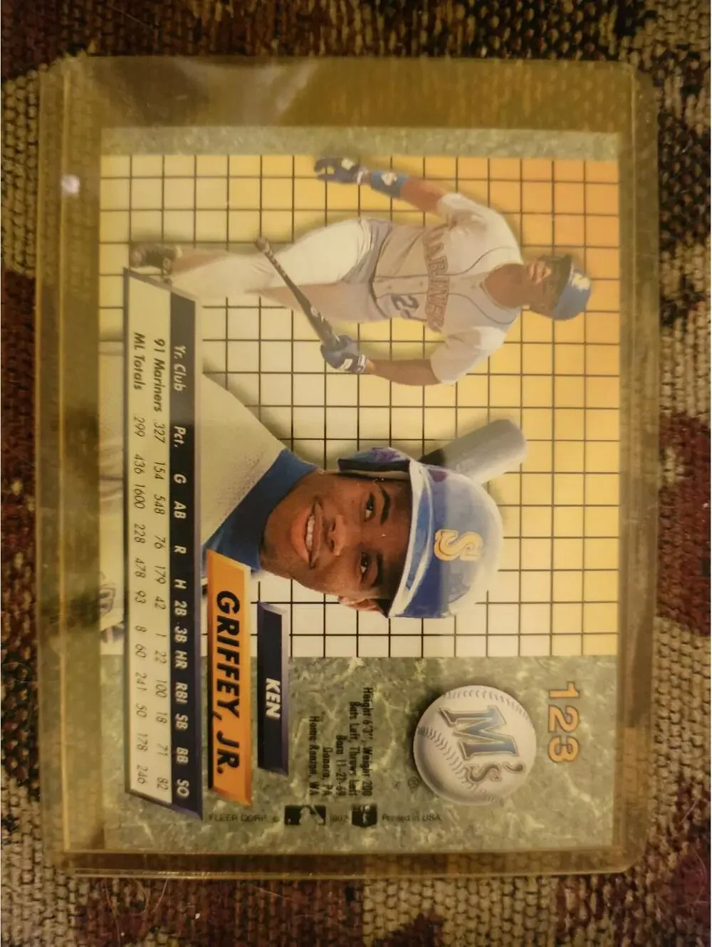 Ken Griffey Jr. 1992 Fleer Ultra Baseball #123 NrMt